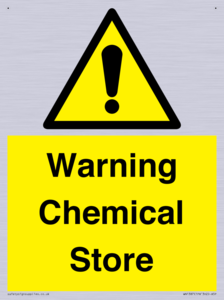 Warning Chemical Store